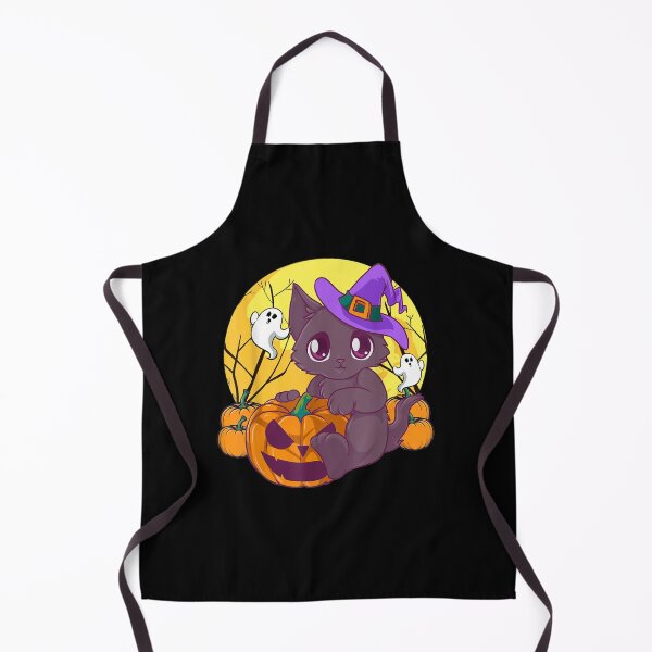 Item preview, Girls Halloween Shirt Cute Cat Pumpkin Witch Hat  designed and sold by YoungTo.