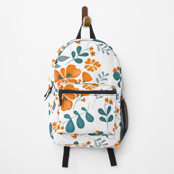 Item preview, Orange/Green Floral Pattern by Tinta Design designed and sold by Tintadesigns.