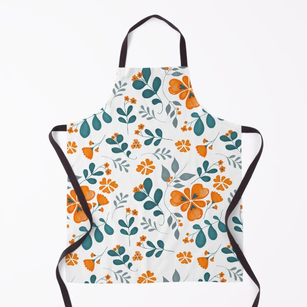 Item preview, Orange/Green Floral Pattern by Tinta Design designed and sold by Tintadesigns.