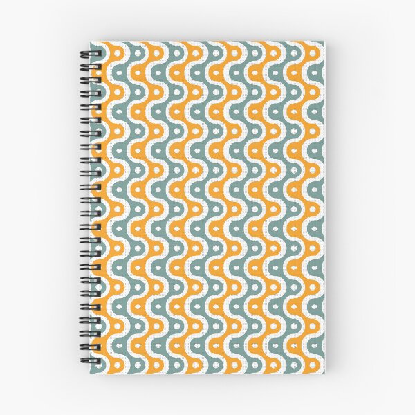 Item preview, Microbial Life Geometric Pattern – Teal & Orange designed and sold by RoguePatterns.