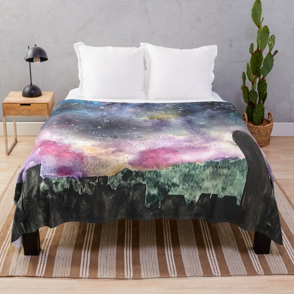 Item preview, hand painted galaxy painting Hong Kong skyline designed and sold by SelenePaintings .