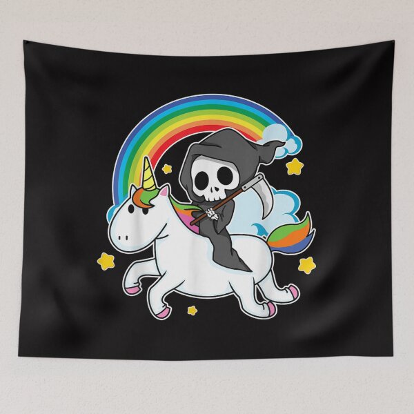 Item preview, Halloween Unicorn Costume Grim Reaper Riding Unicorn  designed and sold by MichaelDichiera.
