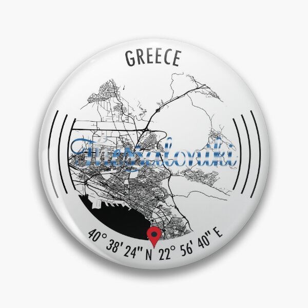 Item preview, Thessaloniki, GREECE Road Map Art - Earth Tones designed and sold by hatimelhag.