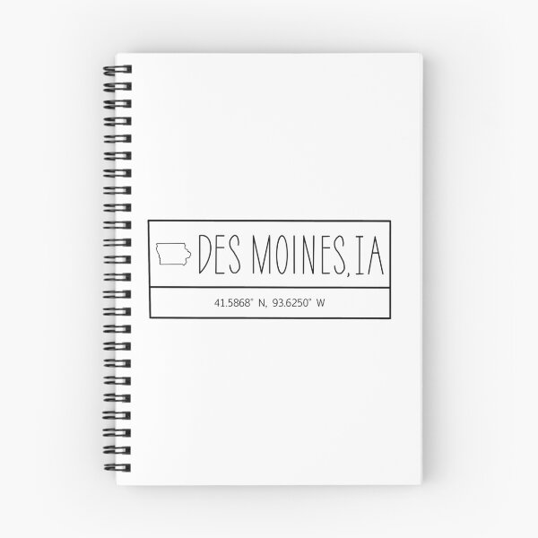 Artikelvorschau, Des Moines Iowa Koordinaten entworfen und verkauft von Emily Designs.