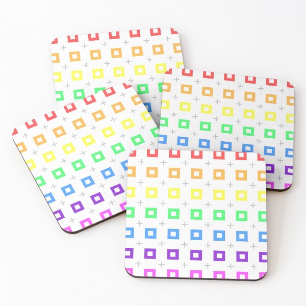 Item preview, Rainbow Squares (Light) designed and sold by RachelRabbbit.