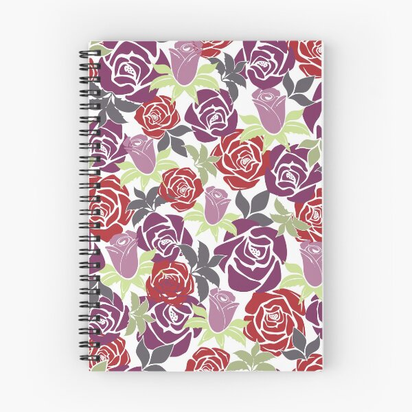 Item preview, Overlapping Red and Purple Roses from the Fancy Floral Zebra Collection II designed and sold by CJAura by Claire Jane Johnson.