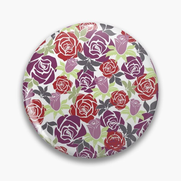 Item preview, Overlapping Red and Purple Roses from the Fancy Floral Zebra Collection II designed and sold by CJAura by Claire Jane Johnson.
