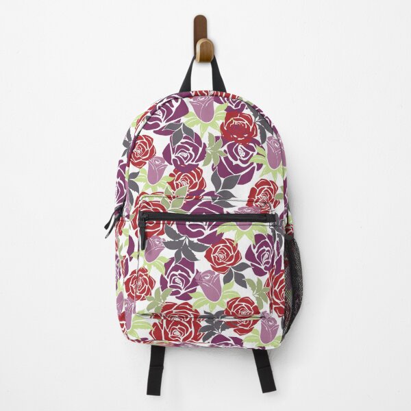 Item preview, Overlapping Red and Purple Roses from the Fancy Floral Zebra Collection II designed and sold by CJAura by Claire Jane Johnson.