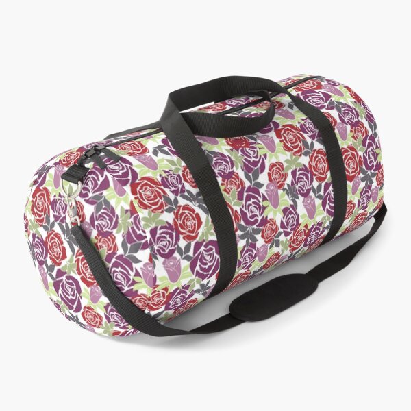 Item preview, Overlapping Red and Purple Roses from the Fancy Floral Zebra Collection II designed and sold by CJAura by Claire Jane Johnson.