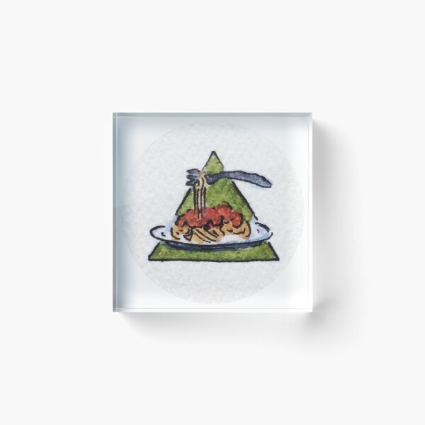 Item preview, Spaghetti Plate - Triangle Illustration designed and sold by tymonardo.