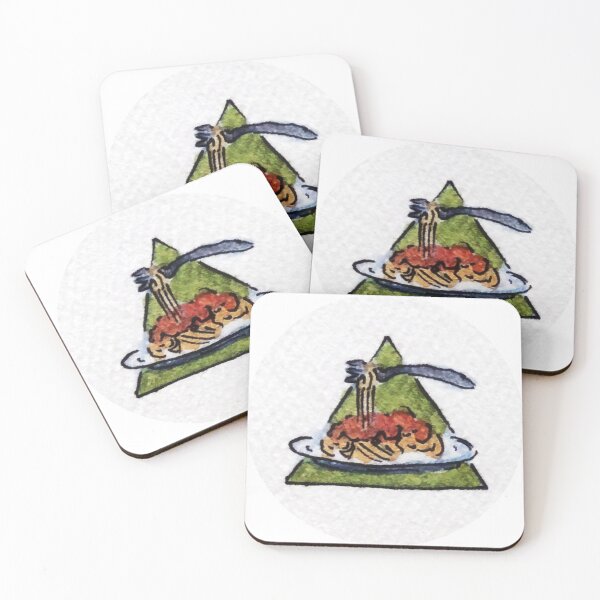 Item preview, Spaghetti Plate - Triangle Illustration designed and sold by tymonardo.