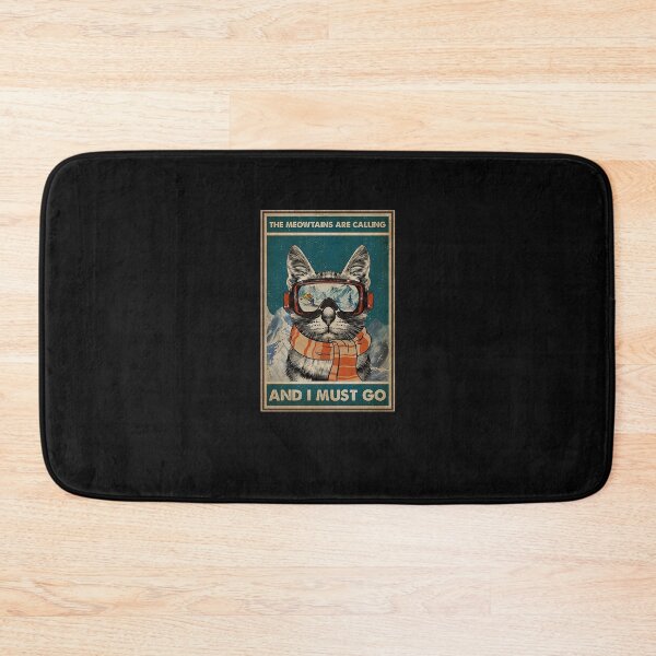 Item preview, Skiing The meowtains are calling and i must go Cat designed and sold by AmysSanders.