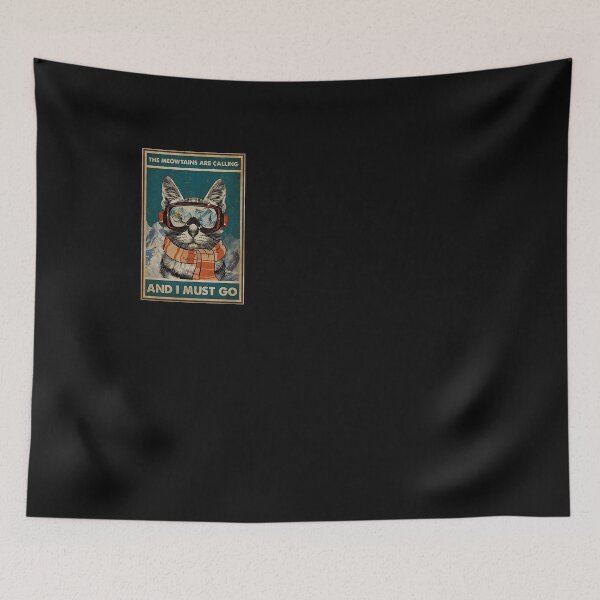Item preview, Skiing The meowtains are calling and i must go Cat designed and sold by AmysSanders.