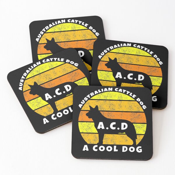 Item preview, Australian Cattle Dog (A Cool Dog) ACD Blue Heeler Vintage Retro Sunset designed and sold by sidehustledog.
