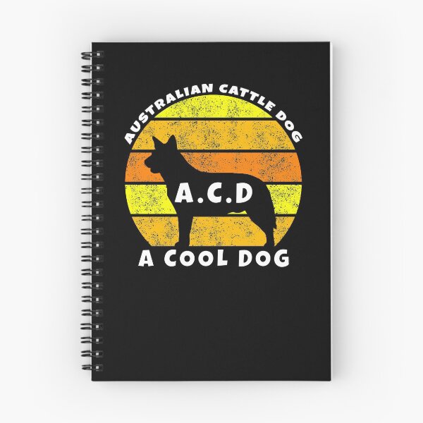Artikelvorschau, Australischer Viehhund (ein cooler Hund) ACD Blue Heeler Vintage Retro Sonnenuntergang entworfen und verkauft von sidehustledog.