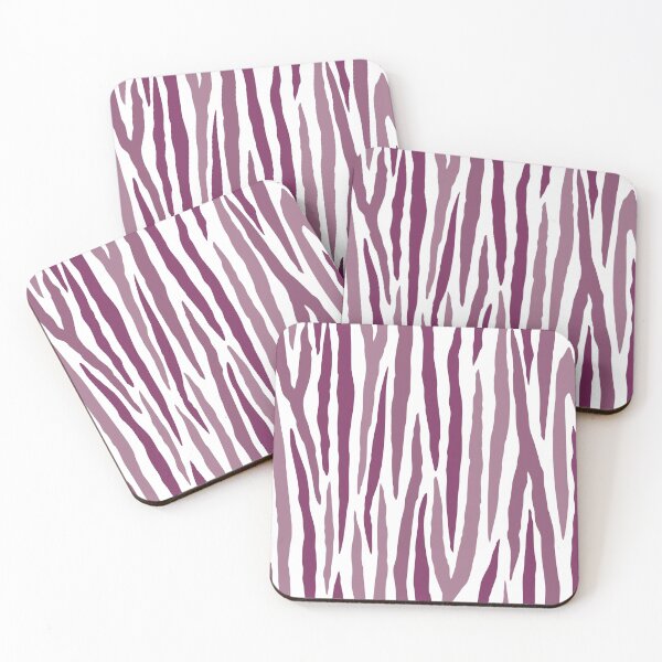 Item preview, Eggplant Purple Zebra Stripe Print from the Fancy Floral Zebra Collection II designed and sold by CJAura by Claire Jane Johnson.