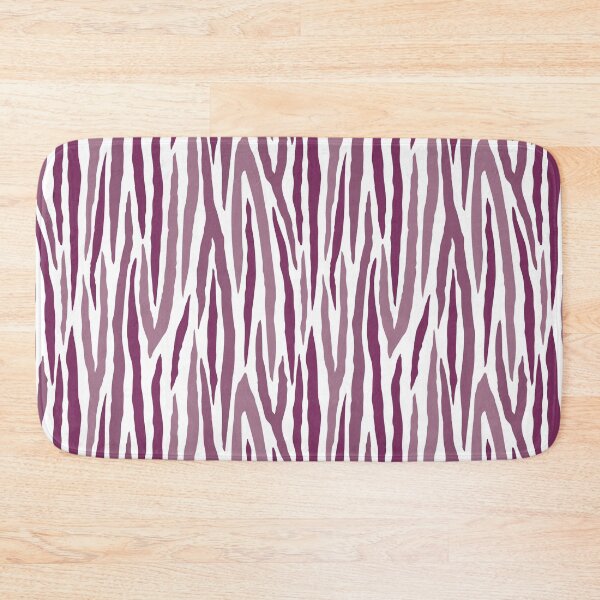 Item preview, Eggplant Purple Zebra Stripe Print from the Fancy Floral Zebra Collection II designed and sold by CJAura by Claire Jane Johnson.