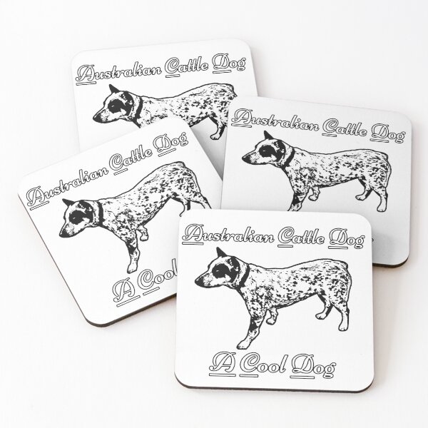 Item preview, Australian Cattle Dog (A Cool Dog) ACD Blue Heeler White Letters designed and sold by sidehustledog.