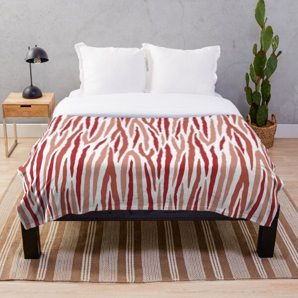 Artikelvorschau, Shades of Red Zebrastreifen-Print entworfen und verkauft von CJAura by Claire Jane Johnson.