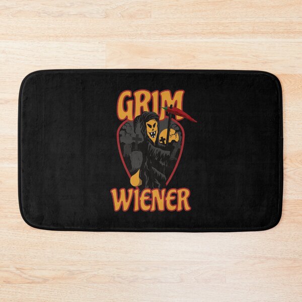 Item preview, Spicy Grim Wiener and the Old Creepy Graveyard (plain colours) designed and sold by DKdesigns27.