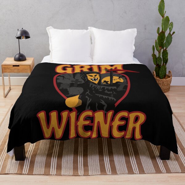 Item preview, Spicy Grim Wiener and the Old Creepy Graveyard (plain colours) designed and sold by DKdesigns27.