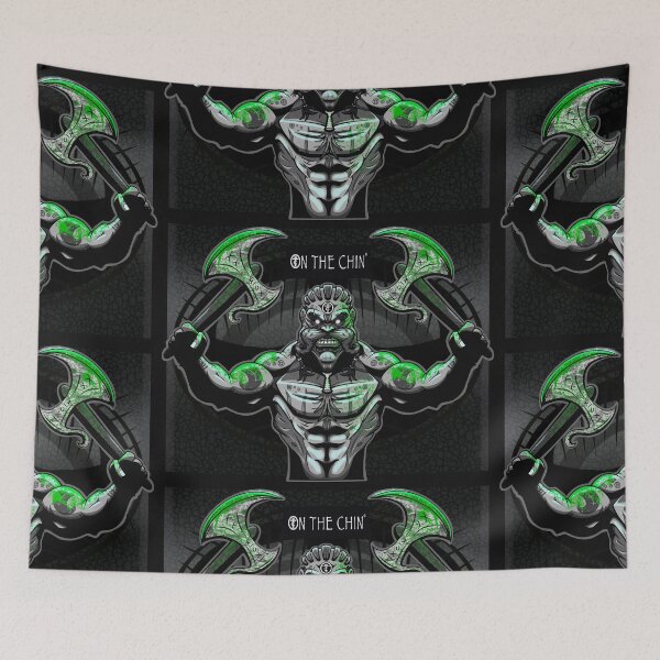 Item preview, Berserker King Thirst - Viking - BLUE/GREEN designed and sold by OnTheChin.