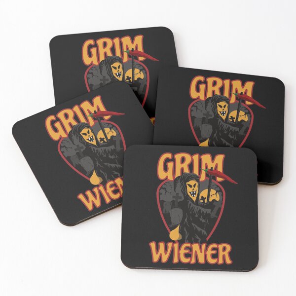 Item preview, Spicy Grim Wiener and the Old Creepy Graveyard (plain colours) designed and sold by DKdesigns27.