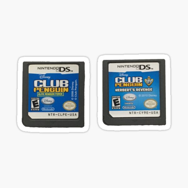 Club Penguin DS Games Sticker for Sale by smileygrrl