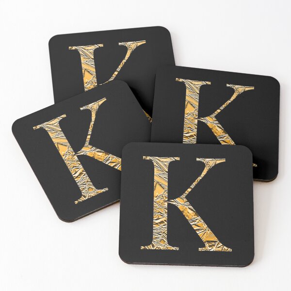 Item preview, Letter K Gold Premium Luxury Alphabet Greek Kappa designed and sold by Sour Soul.
