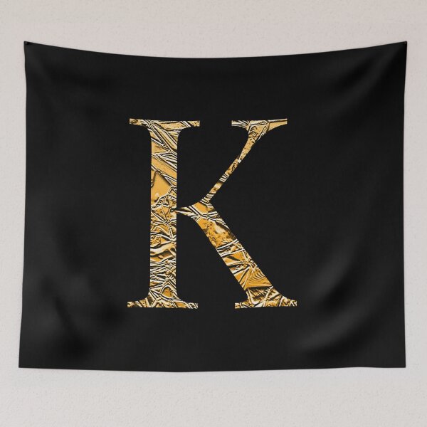 Item preview, Letter K Gold Premium Luxury Alphabet Greek Kappa designed and sold by Sour Soul.