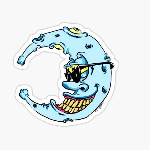 Item preview, Colored moon  designed and sold by etchgraphics.