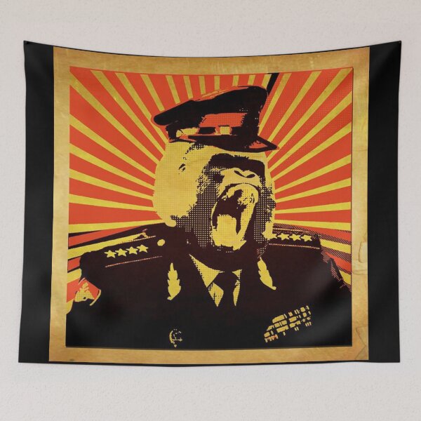 Item preview, Propaganda Stickers - Street Art Gorilla - War - Propaganda designed and sold by CattlettArt.