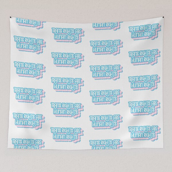 Item preview, trans rights are human rights designed and sold by Pride Art.