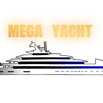 Golden Mega Yacht Essential T-Shirt by JLApparel