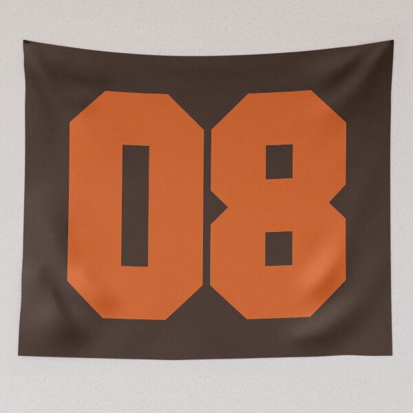 Item preview, 8 Number Cleveland Sports Eight Brown Jersey designed and sold by HelloFromAja.