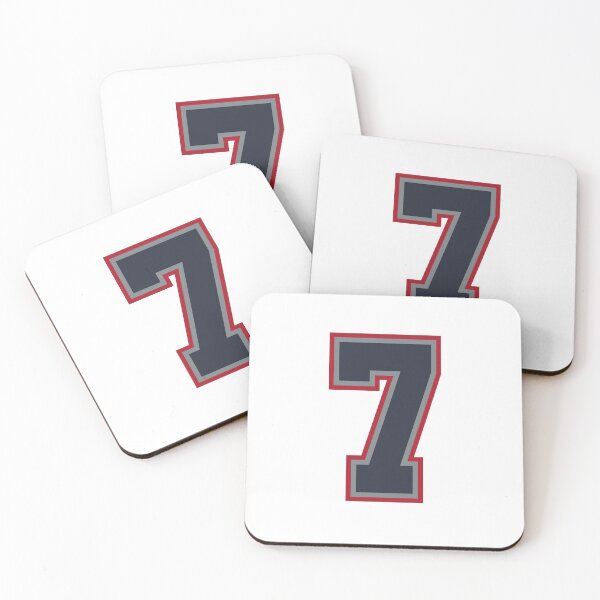 Item preview, 7 Navy Grey Red Sports Number Seven designed and sold by HelloFromAja.