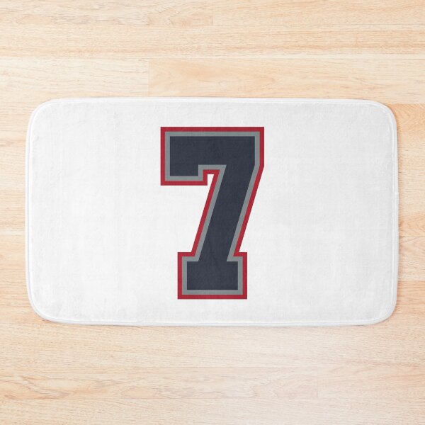 Item preview, 7 Navy Grey Red Sports Number Seven designed and sold by HelloFromAja.