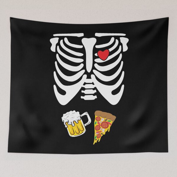 Item preview, Beer & Pizza Skeleton Ribcage designed and sold by ShawnDzign.