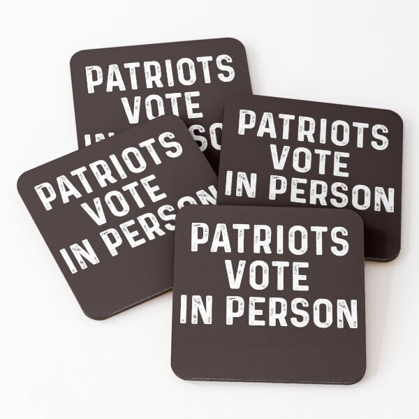 Item preview, Patriots Vote In Person 2020 Election Funny Gift designed and sold by Sarah38.