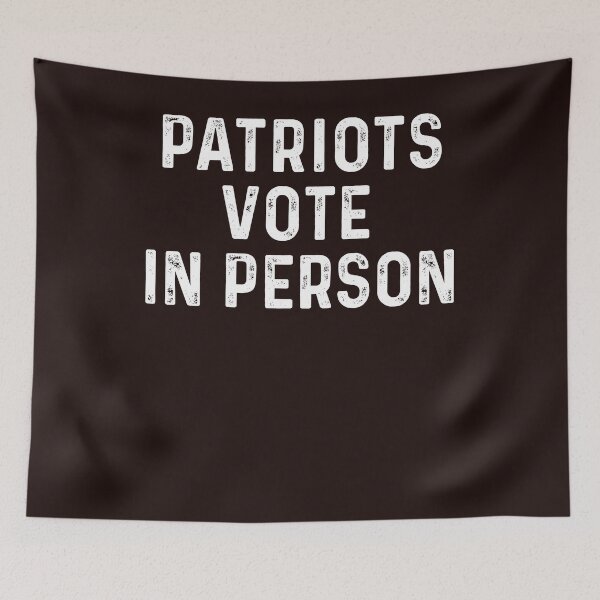 Item preview, Patriots Vote In Person 2020 Election Funny Gift designed and sold by Sarah38.