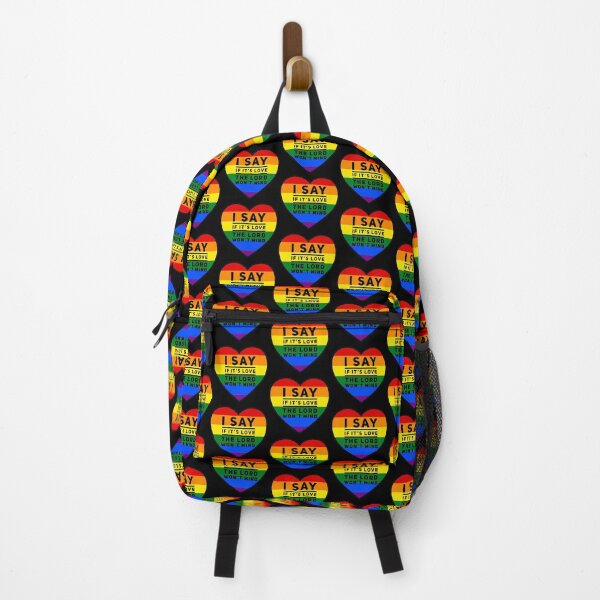 Item preview, I say If it's love the lord won't mind Rainbow Pride By Bent Sentiments LGBT gay lesbian interest designed and sold by bentsentiments.