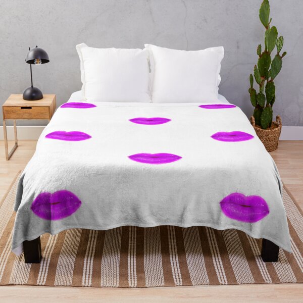 Item preview, Violet Cute Thick Lips Watercolor Painting designed and sold by javes93.