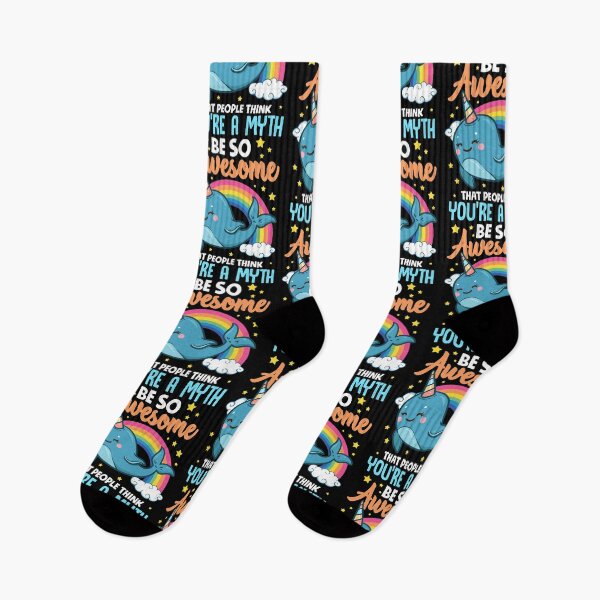 Item preview, Be So Awesome People Think You're A Myth Narwhal designed and sold by perfectpresents.