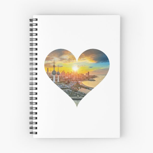 Item preview, KUWAIT CITY SIGHTS IN A HEART STYLISH DESIGN  designed and sold by ArabCorner.