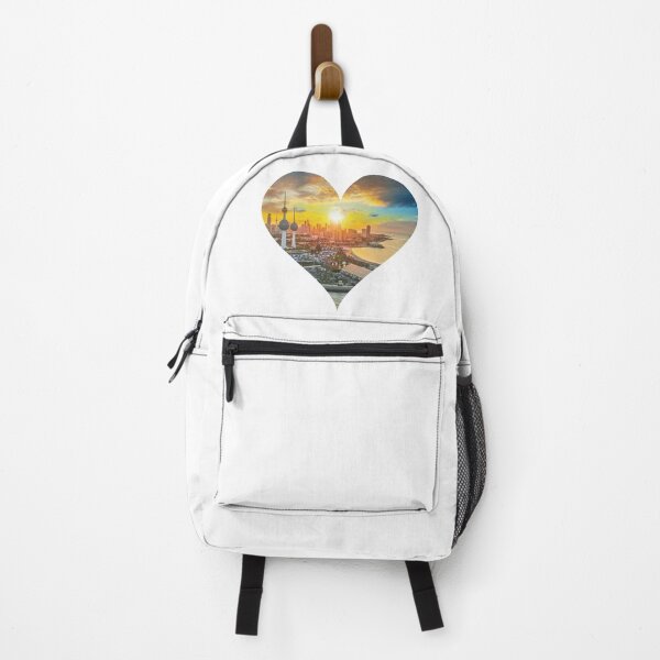 Item preview, KUWAIT CITY SIGHTS IN A HEART STYLISH DESIGN  designed and sold by ArabCorner.