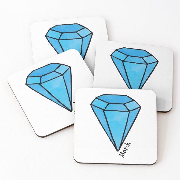 Item preview, March Aqua Spinel Birthstone designed and sold by murialbezanson.
