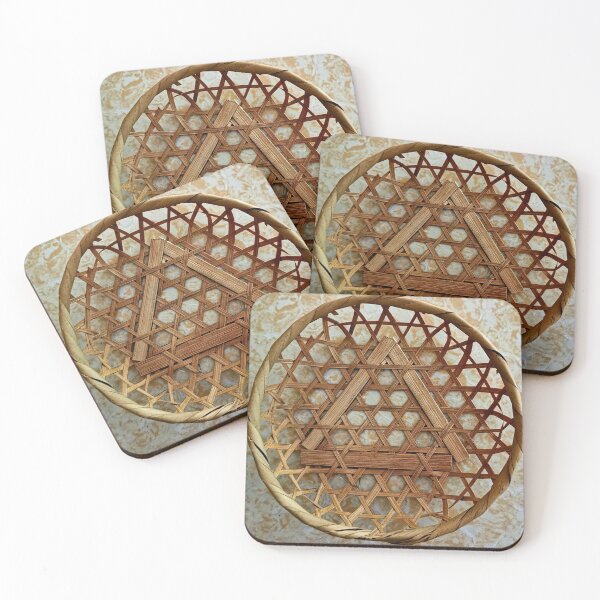Item preview, woven wood container designed and sold by DisenyosDeMike.