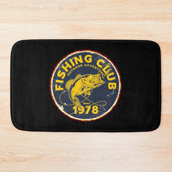 Item preview, Retro Fishing Club Outdoor Adventure designed and sold by Vector Scout Lab.