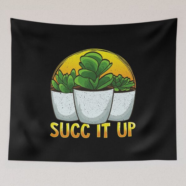 Item preview, Funny Succ It Up Succulent & Gardening Pun designed and sold by perfectpresents.