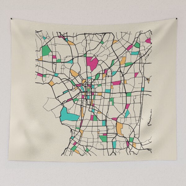 Item preview, Osaka, Japan Street Map designed and sold by A Deniz Akerman.